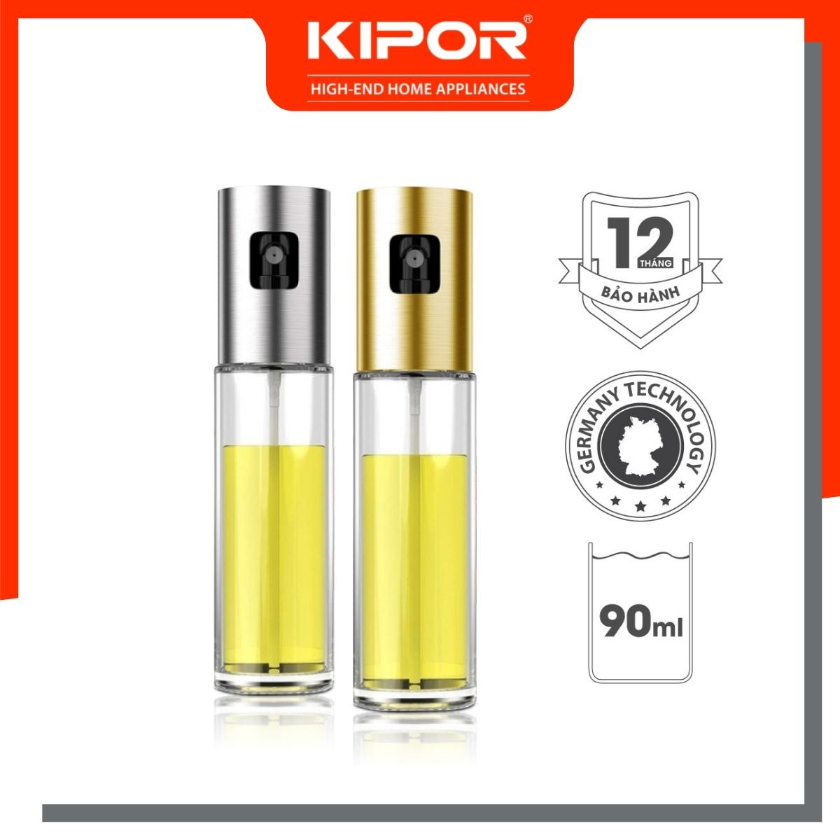 Bình xịt dầu ăn phun sương cầm tay KIPOR KP-XD01 - Chai thuỷ tinh cao cấp - Tiện lợi, dễ sử dụng