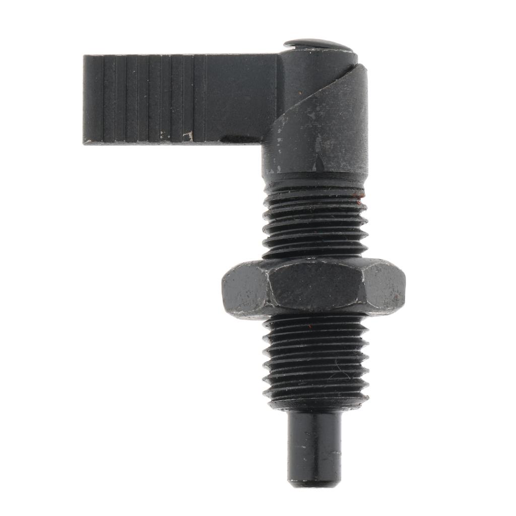 Indexing Plunger With Lock Nut, Lock-out, Steel, Thread M16 M12