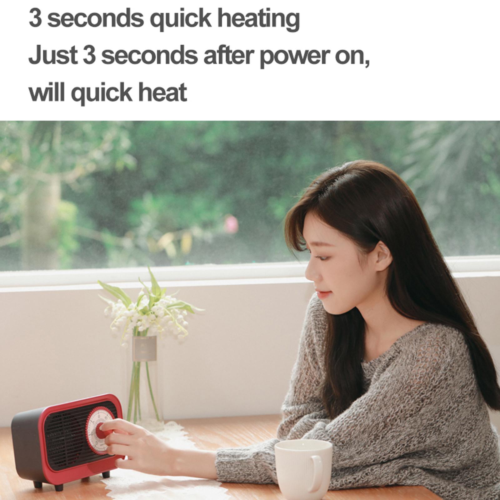 Máy sưởi ấm mini 500W/220V có bảo vệ đầu từ an toàn tiện dụng