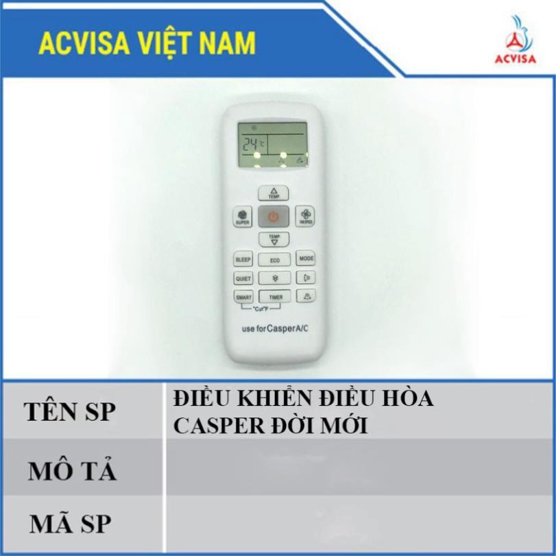 (REMOTE MÁY LẠNH ) ĐIỀU KHIỂN ĐIỀU HÒA CASPER ĐỜI MỚI - HÀNG CHÍNH HÃNG