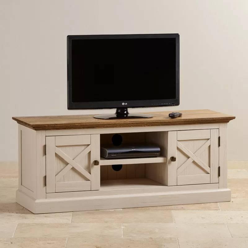 Tủ TV 2 Cánh Seychelles Gỗ Sồi Ibie LV2SEYO - Trắng