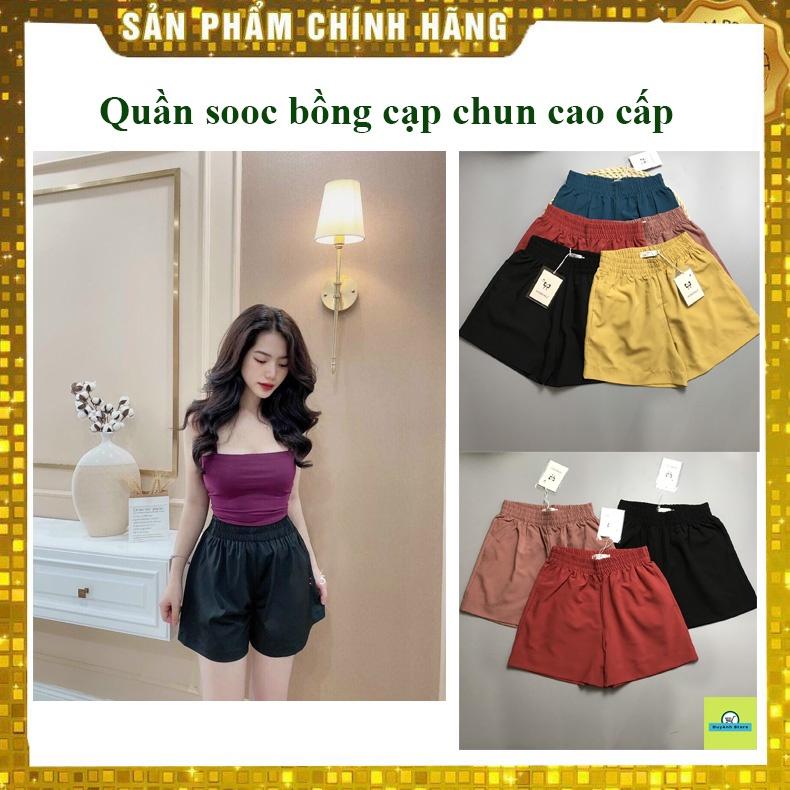 Quần sooc bồngQuần đùi nữ siêu mát CẠP CHUN cao cấp 5 màu thời trang sành điệu