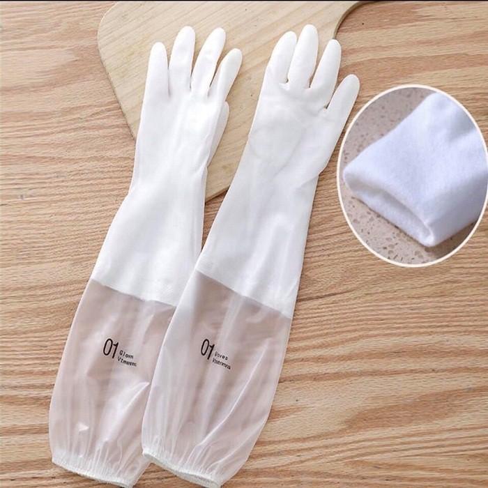 Găng tay cao su dài tay siêu dai