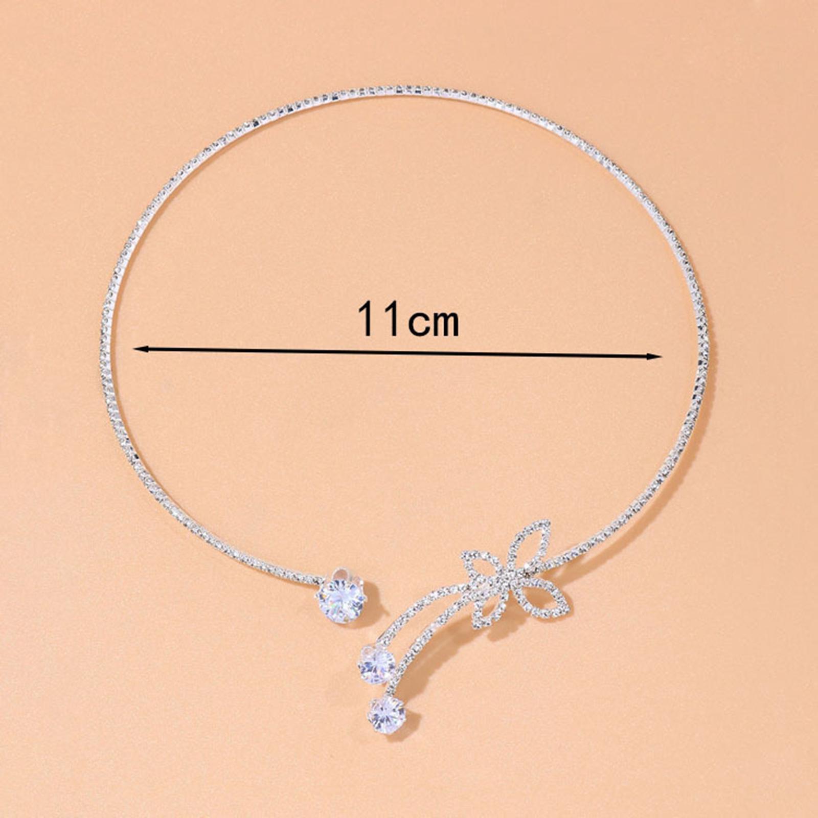 Creative Rhinestone Open Choker Necklace Luxury Gift fashion