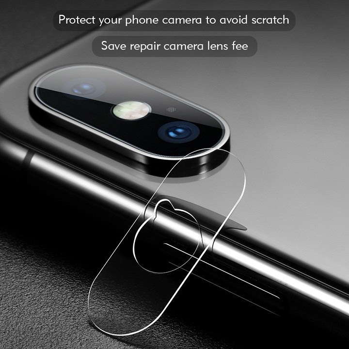 Miếng dán kính cường lực Camera cho iPhone X / iPhone Xs / iPhone Xs Max hiệu Benks mỏng 0.15mm chất lượng ảnh chụp nét như lúc chưa dán - Hàng nhập khẩu