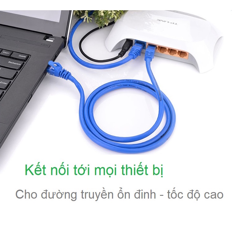 Hình ảnh Dây Mạng Bấm Sẵn 2 Đầu CAT5 2 Mét (màu ngẫu nhiên) Hàng Chính Hãng