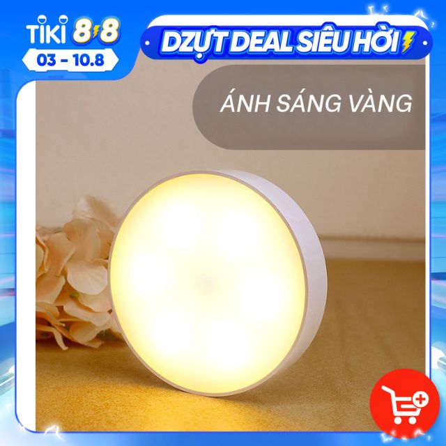 Đèn Cảm Ứng Chuyển Động, Đèn Led Tông Minh Dán Tường Không Dây, Góc Cảm Ứng Rộng, Thích Hợp Cho Mọi Không Gian