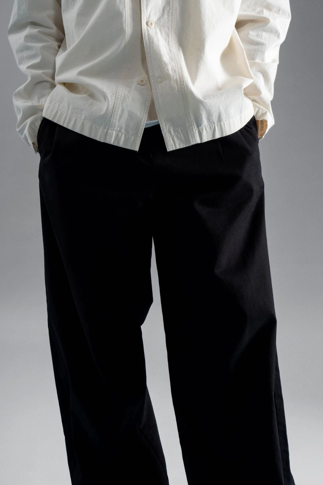 Quần Kaki Nam ROUTINE Ống Rộng Xếp Ly Trơn Form Wide Leg - 10F22PCA018R1 | LASTORE MENSWEAR