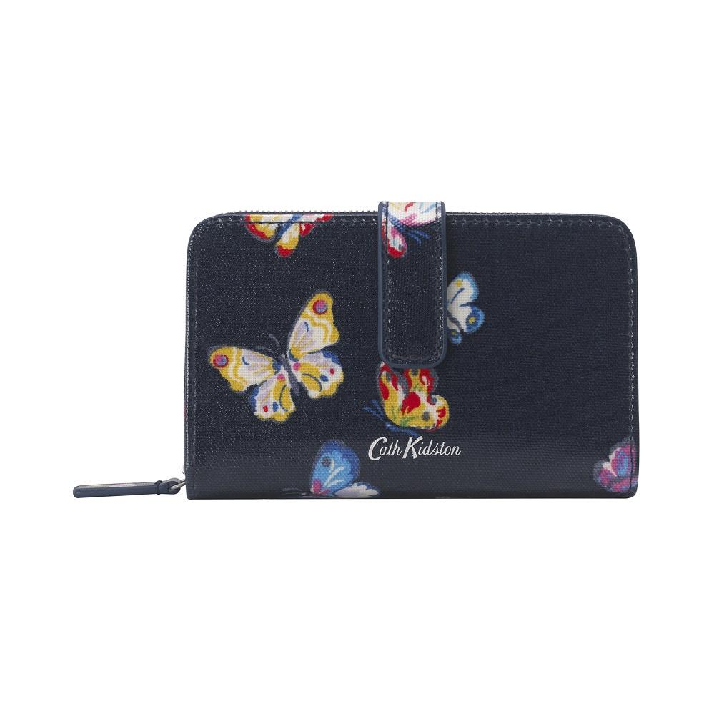 Cath Kidston - Ví cầm tay Folded Zip Wallet Butterflies - 1009989 - Navy