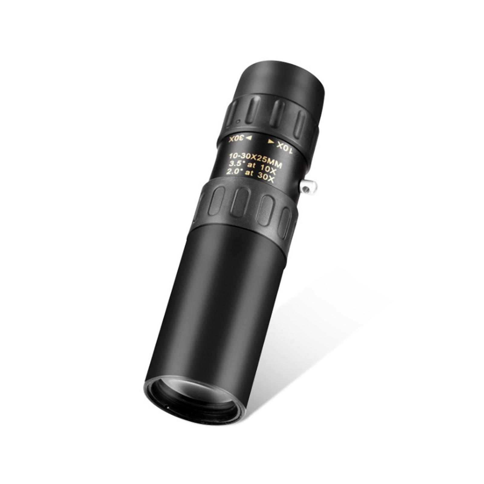 10X-30X Monocular Telescope Compact Portable Telescope with BAK4 Prism FMC Lens Carrying Bag for Concert Sports Events