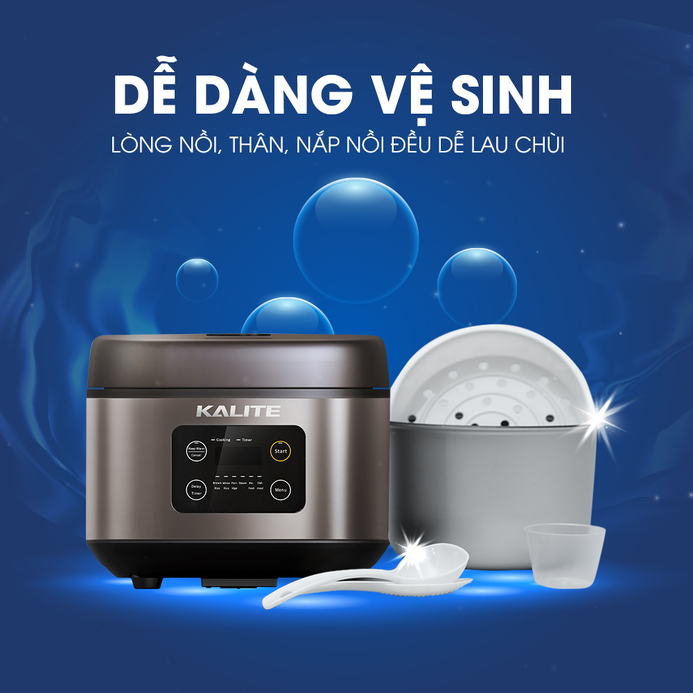 Nồi cơm điện đa năng Kalite KL-620 (màu nâu). Hàng chính hãng