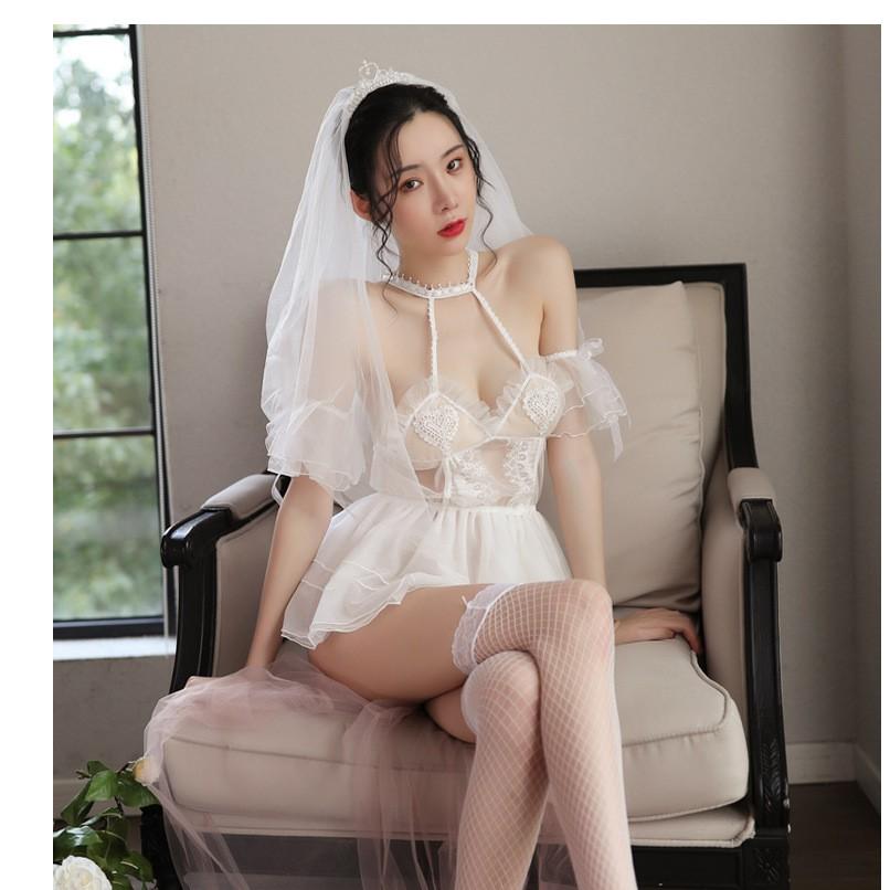 Set cosplay cô dâu kiểu dáng sexy xinh xắn G57