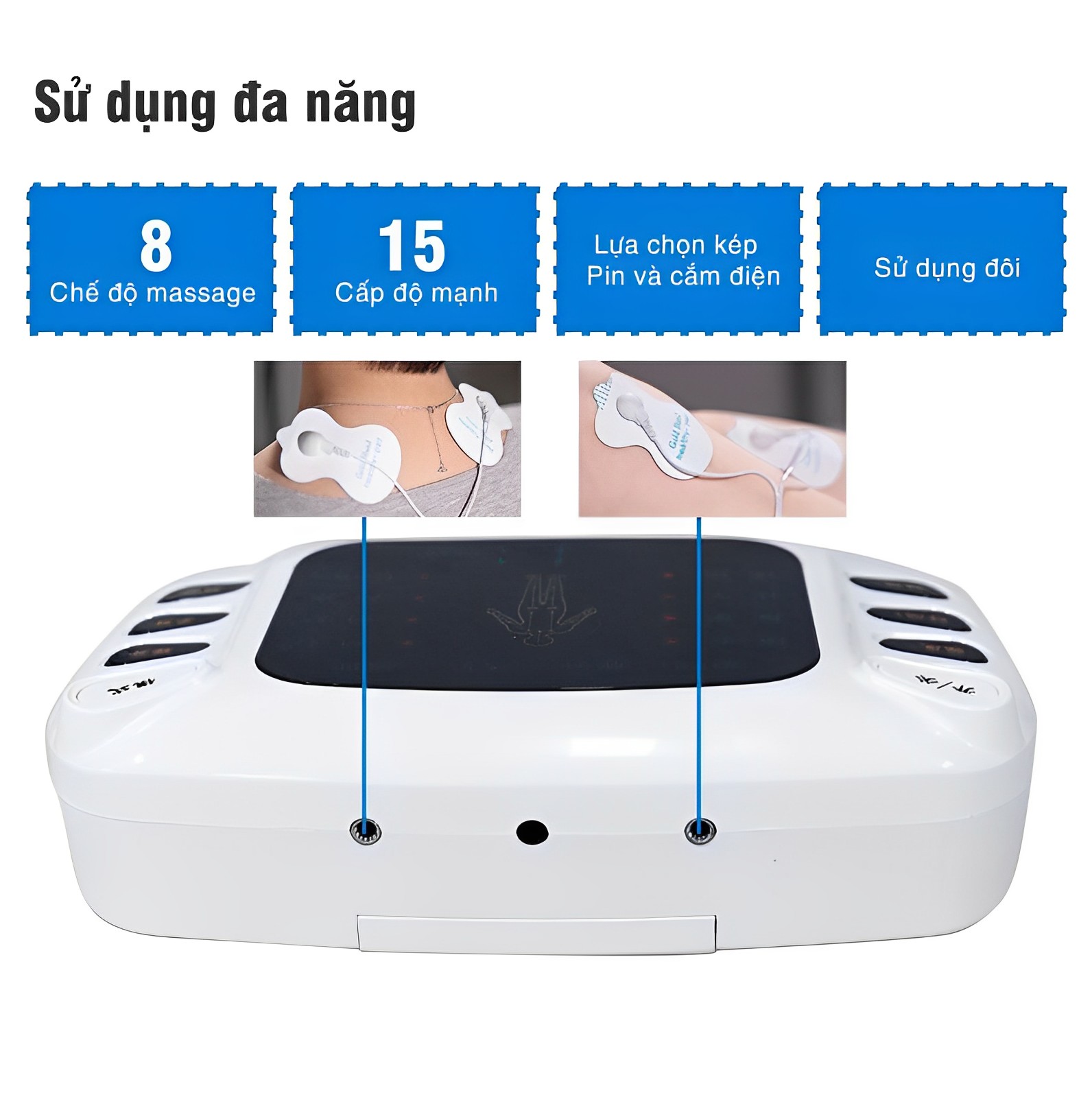 Máy xung điện trị liệu,máy massage xung điện YTK-309,với 6 đầu ra và đôi dép massage, máy điện xung trị liệu,máy châm cứu giảm đau nhức cơ thể nhanh chóng