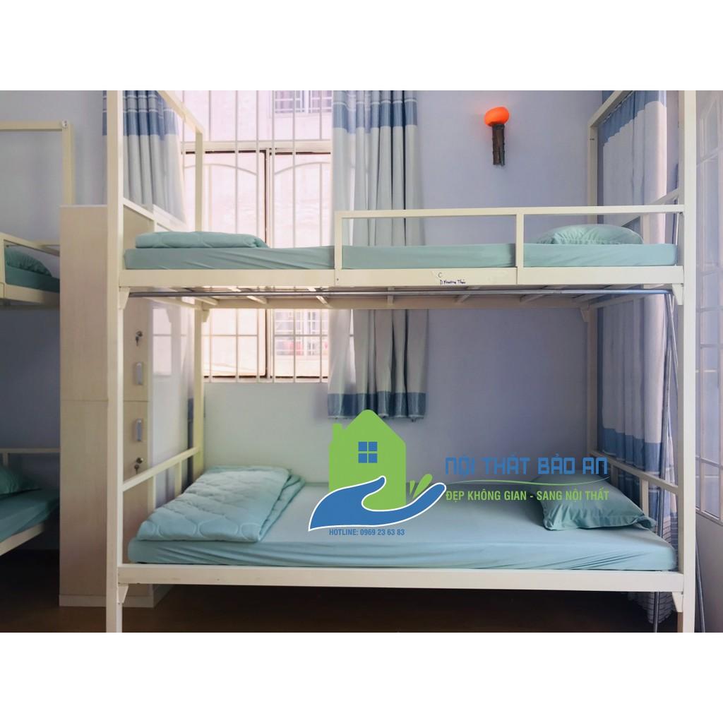 Giường sắt homestay ngang 1m dài 2m cao 2,35m nhiều màu