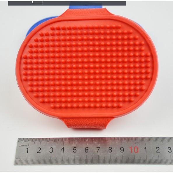 Găng tay silicon tắm/massage/chải lông thú cưng chó mèo