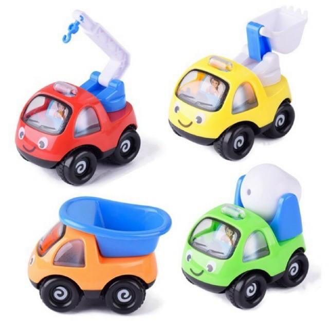 Mô Hình Xe Công Trình Xây Dựng Chạy Đà Cho Bé Kích Thước - 1 Xe Ngẫu Nhiên