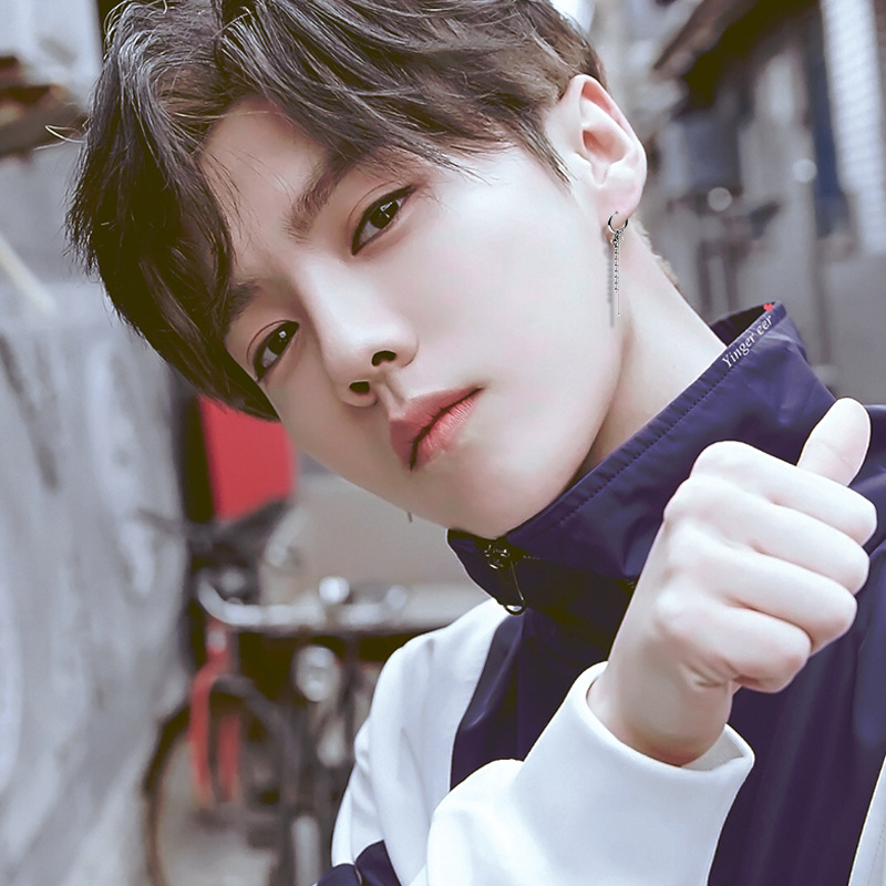 Đôi bông tai Hàn Quốc xích dài mix cùng chuỗi bi cực cool