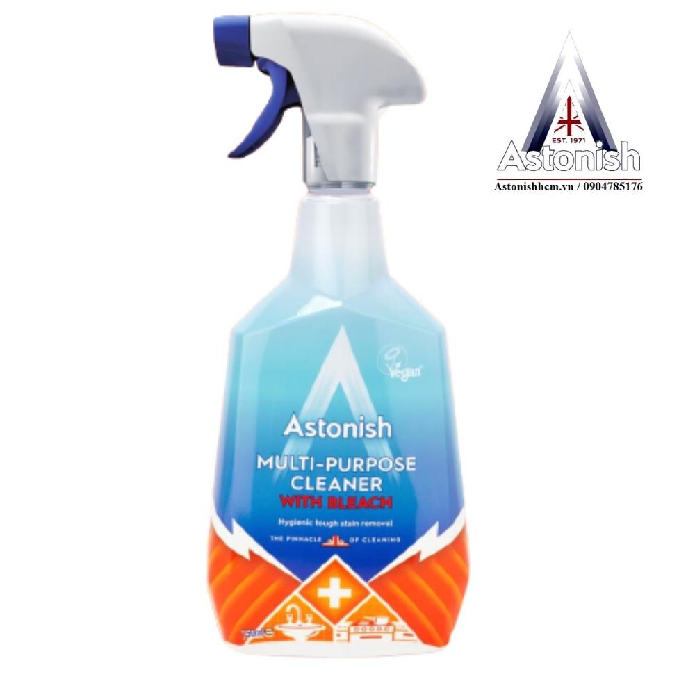 Nước tẩy rửa nhà vệ sinh Astonish C6780 750ml chuyên dùng để tẩy các thiết bị sứ vệ sinh như: bồn tắm, bồn lavabo, bệ toilet, sàn gạch và tường ốp gạch ... luôn sạch sẽ, trắng sáng