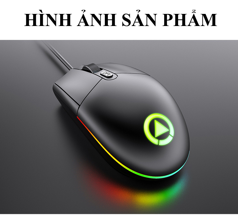 Chuột chơi game YINDIAO G3SE kết nối có dây cổng USB thiết kế công thái học chống mỏi tay có đèn led 7 màu - Hàng Chính Hãng