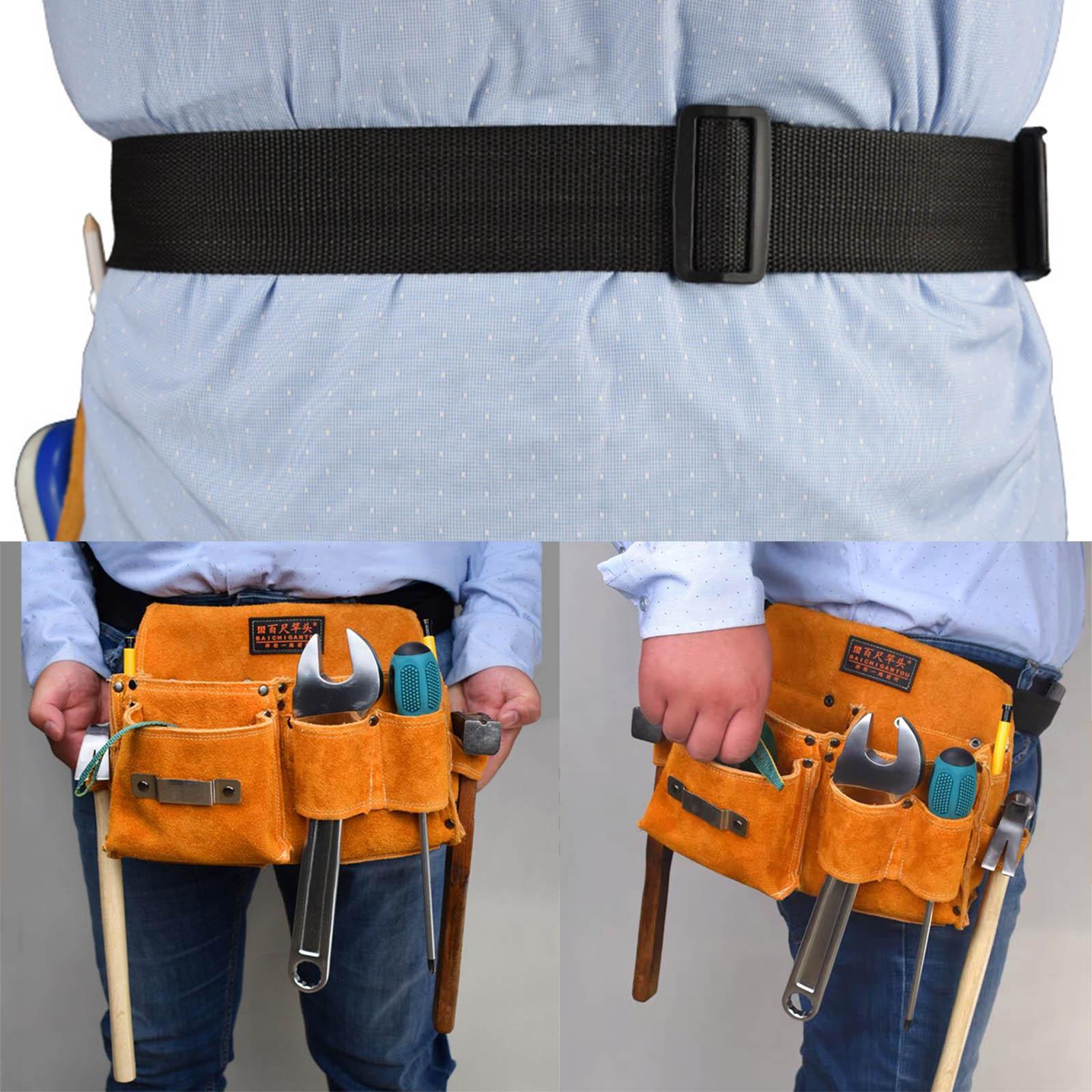 Thick Oxford Waist Belt Pouch Belt Carpenter Electrician Tool MultiPocket