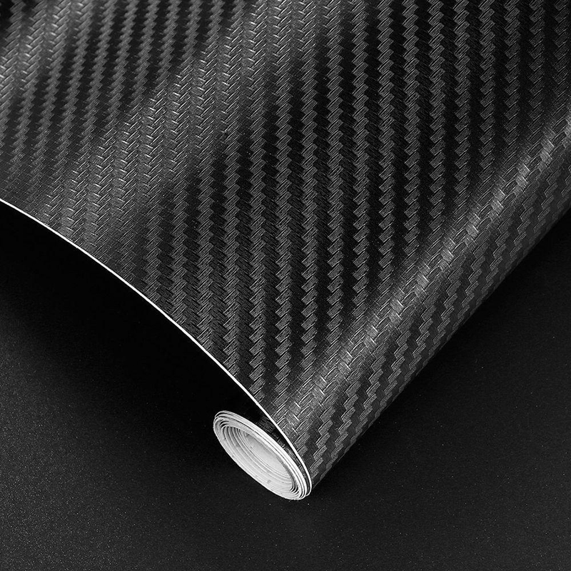 Cuộn Decal Cacbon 3D dùng để dán ô tô, xe máy màu Đen