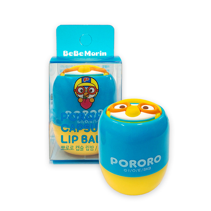 Son dưỡng môi trẻ em Pororo Capsule Lip Balm dưỡng ẩm hiệu quả an toàn cho bé Hàn Quốc 5,8g