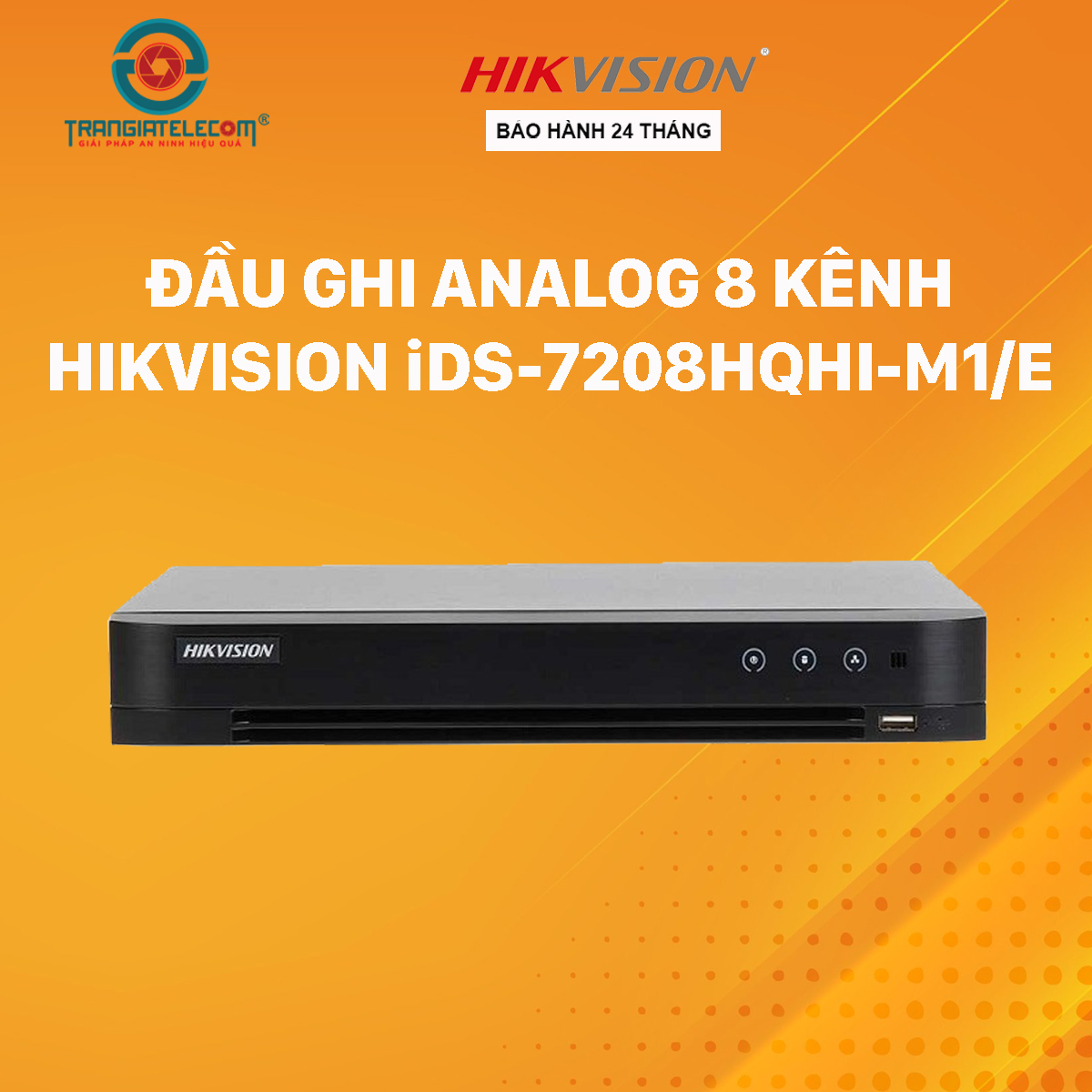 Đầu ghi hình turbo 4.0 3MP HIKVISION 8 Kênh iDS-7208HQHI-M1/E và 16 Kênh iDS-7216HQHI-M1/E - Hàng chính hãng