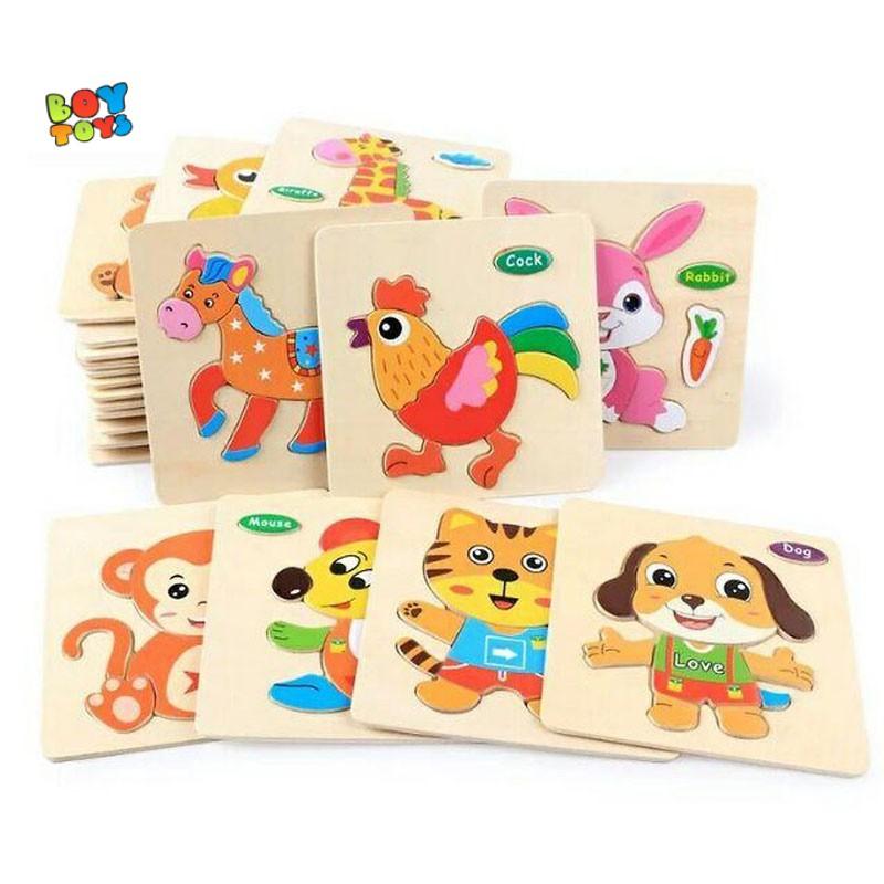 Đồ chơi trí tuệ trẻ em, combo 4 đồ chơi gỗ cho bé phát triển kĩ năng sáng tạo thông minh vượt trội