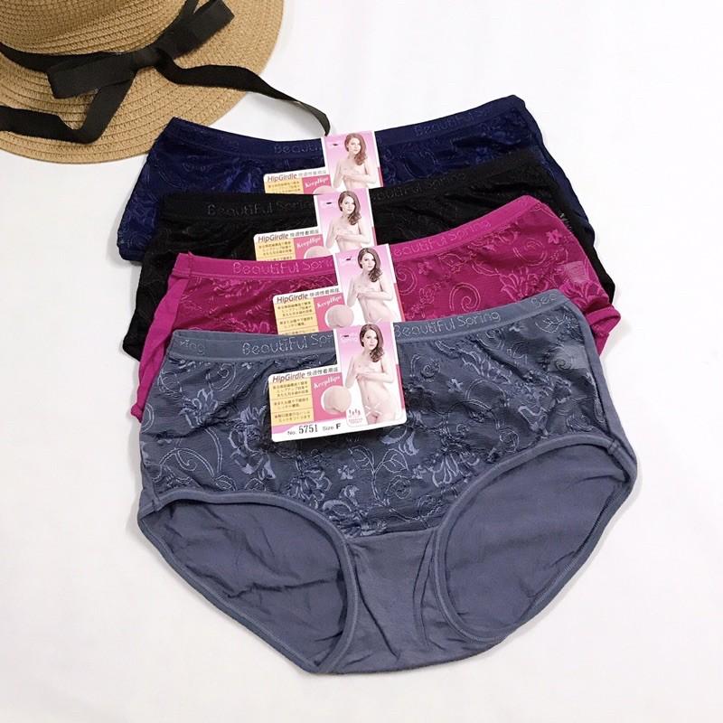 Quần Lót Big Size Cotton Phối Ren Cạp Cao