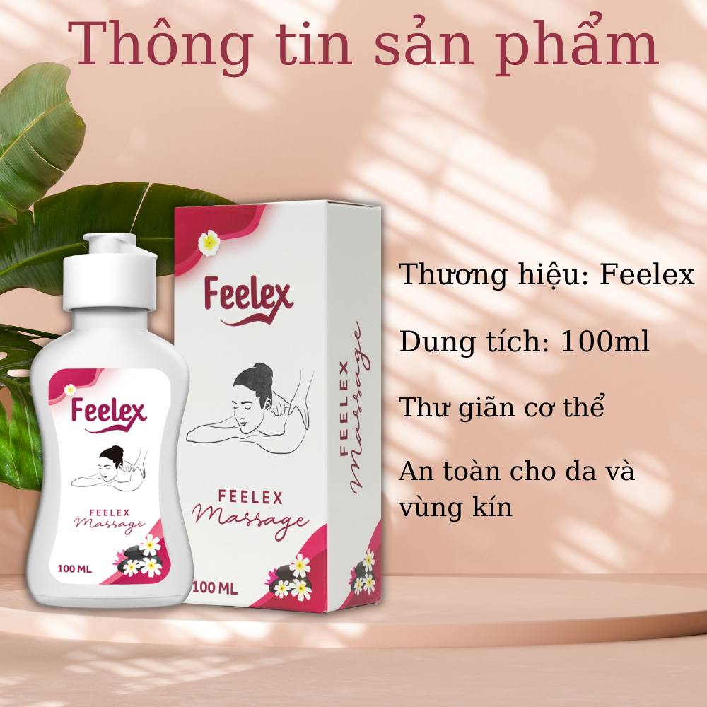 Hình ảnh Dầu massage Yoni body Feelex toàn thân cho nam và nữ hương nhài dung tích 100ml