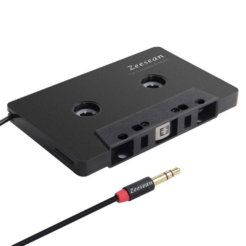 Bộ chuyển đổi băng cassette sang Aux với âm thanh nổi, bộ chuyển đổi băng cassette âm thanh xe hơi cao cấp với giắc cắm tai nghe 3,5 mm