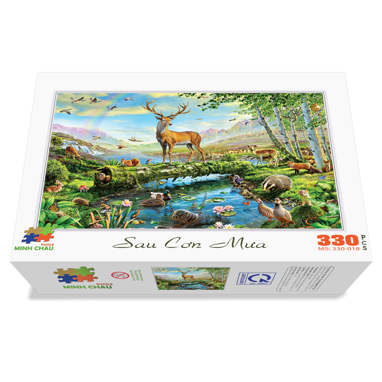 Bộ Tranh Xếp Hình Minh Châu 330 Mảnh – Sau Cơn Mưa (Kích Thước 30x44cm)