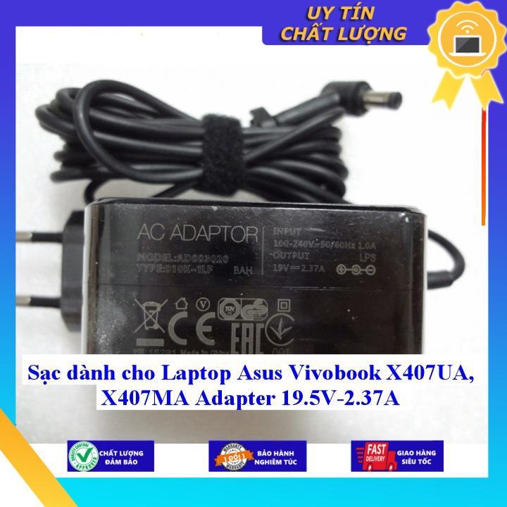 Sạc dùng cho Laptop Asus Vivobook X407UA, X407MA Adapter 19.5V-2.37A - Hàng Nhập Khẩu New Seal