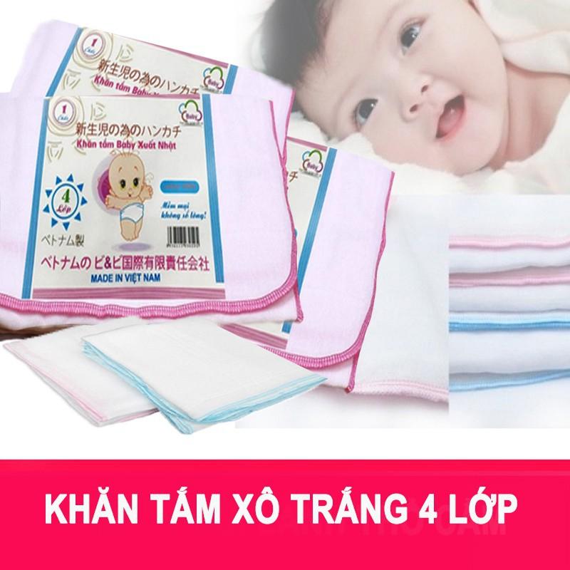 Khăn tắm kiba 4 lớp xuất nhật cao cấp cho bé