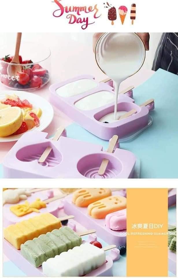 Khuôn Làm Kem Làm Bánh Silicon Mẫu Mới 2020 - Hàng Chất Lượng