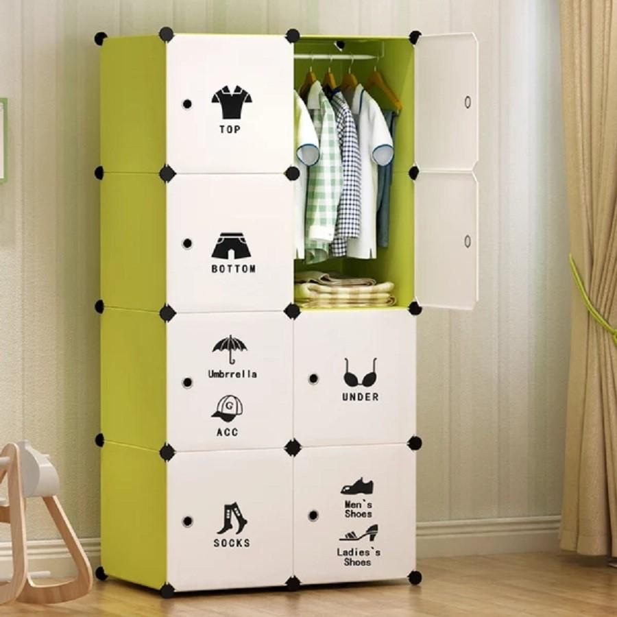 Tủ Ghép Đa Năng 8 ô Hình Lá Phong