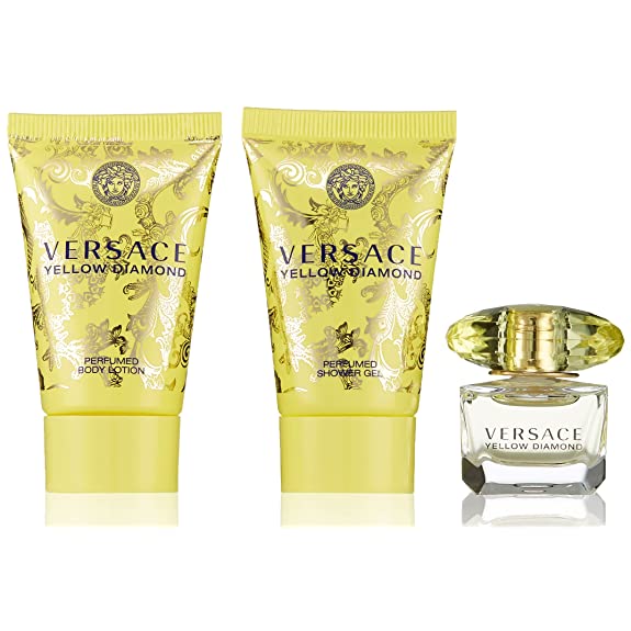 Set Nước Hoa Nữ Mini Versace Yellow Diamond 5ml +  gel tắm 25ml + Lotion 25ml