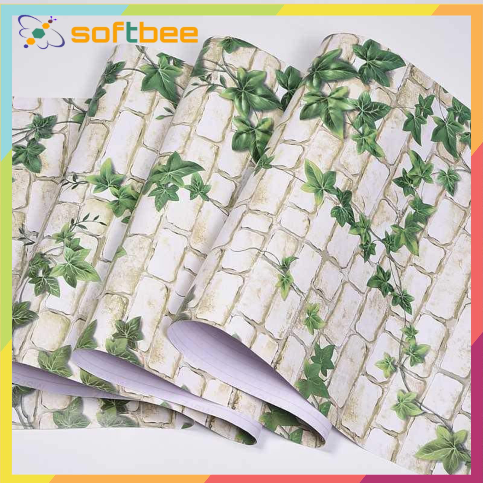 Giấy dán tường có keo sẵn mặt sau, kích thước 0.45m x 10m / cuộn, không thấm nước dùng dán tường, dán trang trí nhà cửa, shop...