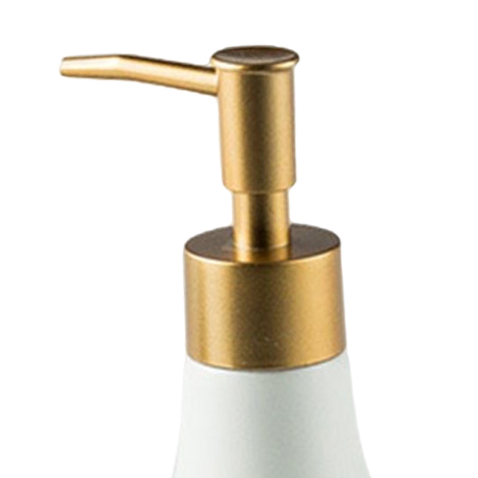 Ceramic Hand Soap Pump Dispenser Shower   Bottle for Home