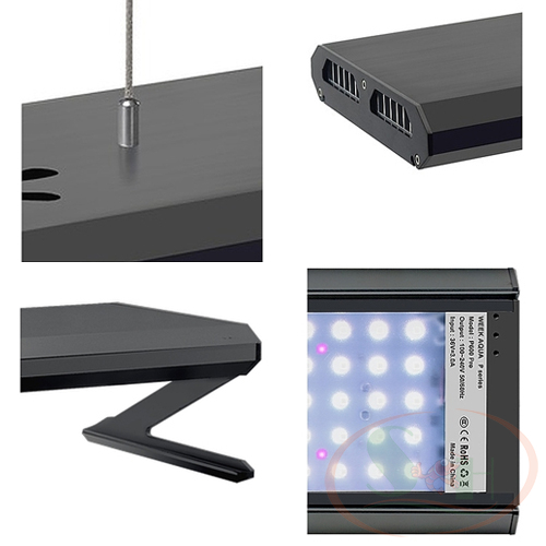 Đèn led Week RGB UV Pro P series P600, P900, P1200 quang phổ bể thủy sinh cá tép cảnh