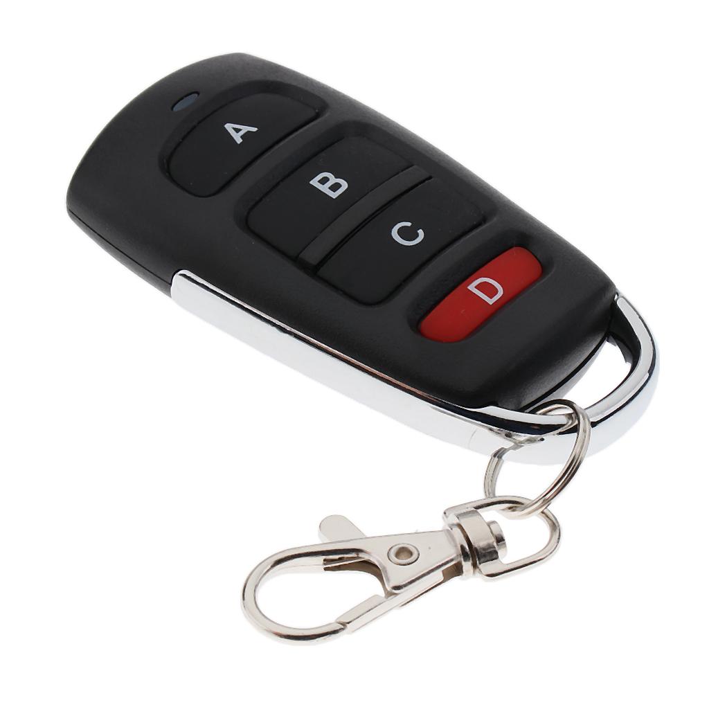 433MHz DC 12V Wireless Remote Control 4 Buttons