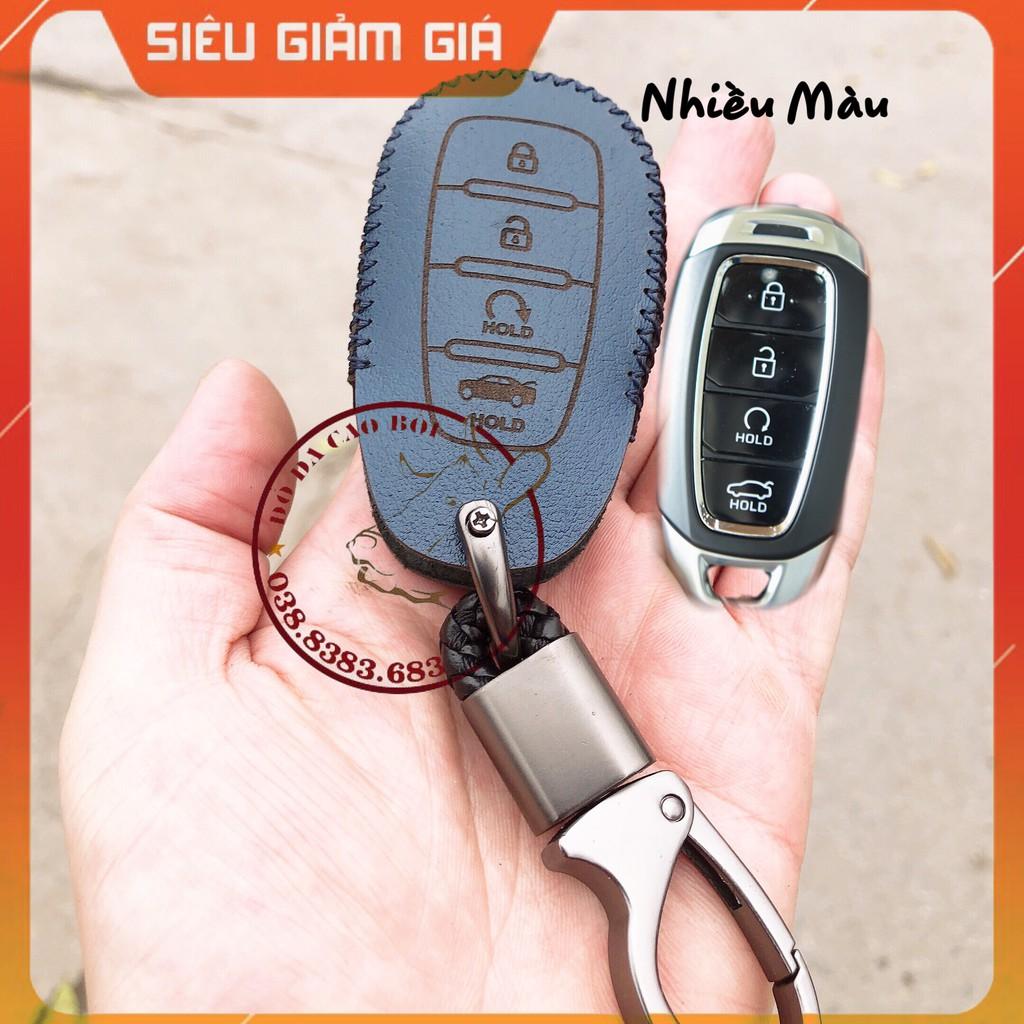 Bao Da Chìa Khóa Smartkeys Dành Cho HYUNDAI ACCENT 2021, Chìa Thông Minh 4 nút,Bản Mới Nhất, Da Bò Nhiều Màu Sắ