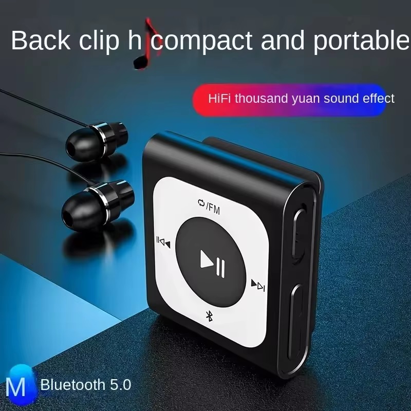 Máy Nghe Nhạc MP3 Bluetooth 5.0 Thể Thao Nhỏ Gọn Kẹp Áo Ruizu X66 Bộ Nhớ Trong 32GB - Hàng Nhập Khẩu