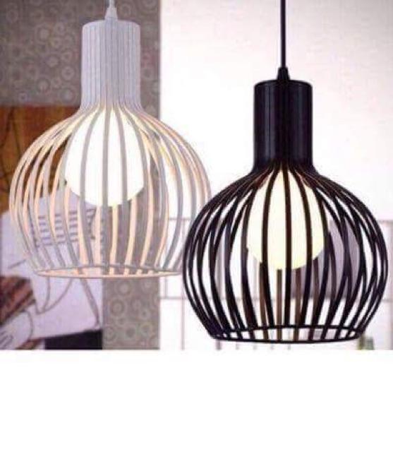 Bộ 3 thả chụp nơm trang trí bàn ăn kèm bóng LED cao cấp
