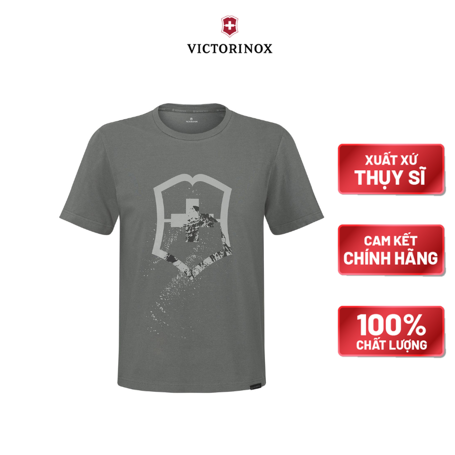 Áo thun Victorinox Brand Collection Mountain Graphic Tee - Grey