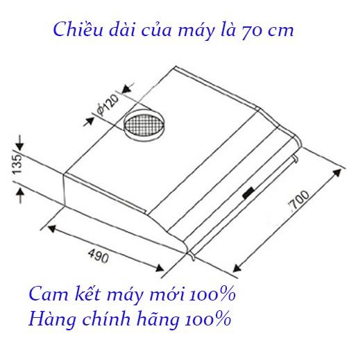 Máy hút mùi [CHUẨN CAO CẤP] Hút mùi Sun.House SHB6118B hoạt động êm, chất lượng cao