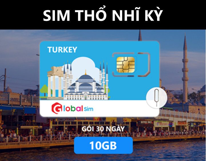 SIM DU LỊCH THỔ NHĨ KỲ 30 NGÀY (HÀNG CHÍNH HÃNG)