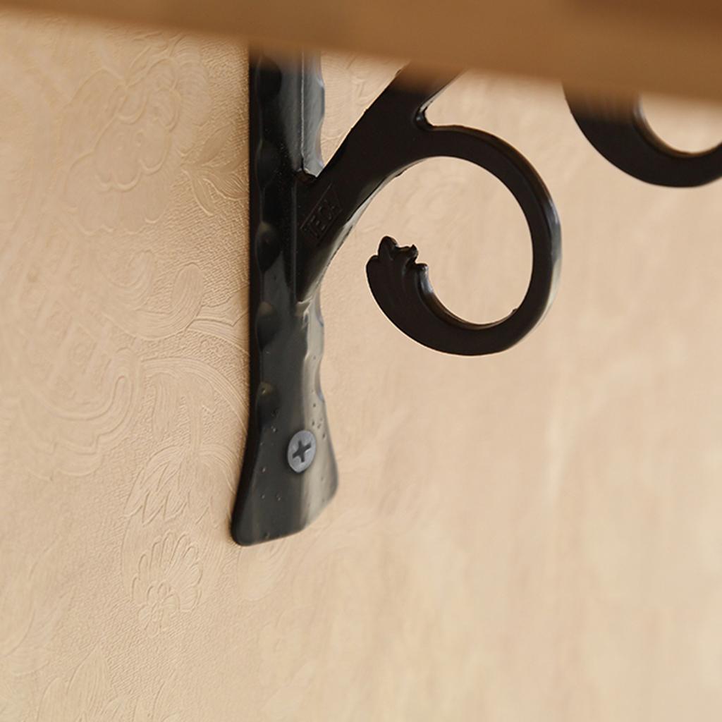 4x European Style L Shaped Wall Shelf Bracket Hanging Bracket