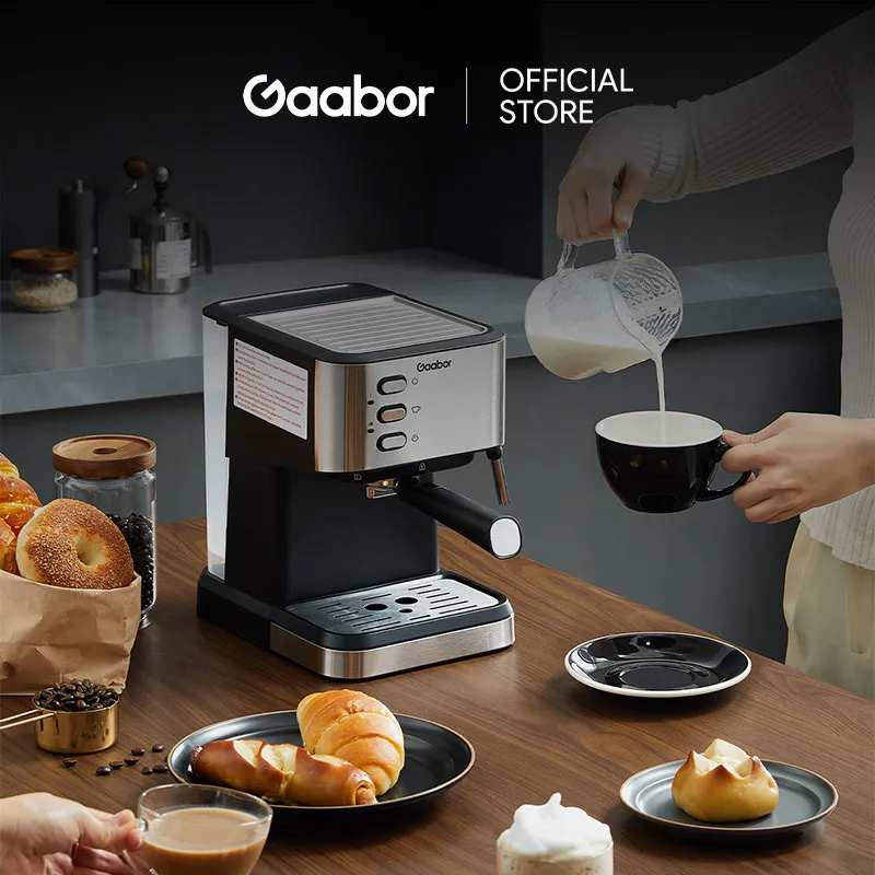 Máy pha cà phê Espresso đánh bọt 20 Bar GAABOR GCM-M15BK01 - Hàng chính hãng