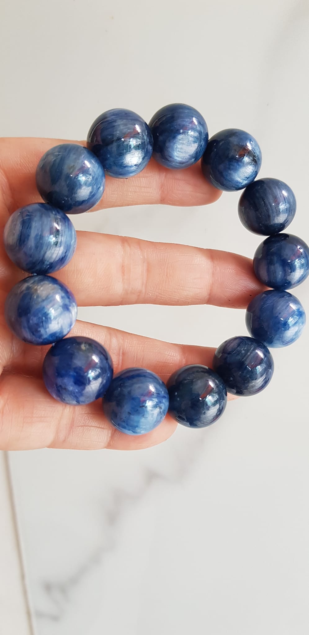 CHIẾC VÒNG NAM 16mm hay 16li ĐÁ KYANITE HÀNG CAO CẤP ĐÁ THIÊN NHIÊN MÀU XANH DƯƠNG ĐẬM ĐẸP TUYỆT VỜI DÀNH CHO NAM MỆNH THỦY MỆNH MỘC ĐEO ĐẸP SANG TỐT SỨC KHOẺ MAY MẮN Ạ